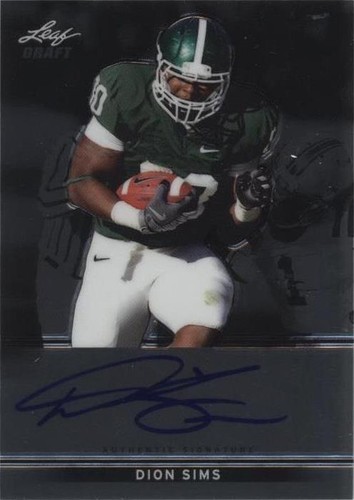 2013 Leaf Metal Draft Dion Sims #BA-DS1