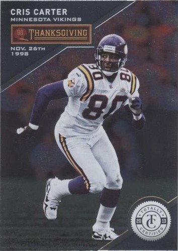 2013 Panini Totally Certified Cris Carter #72