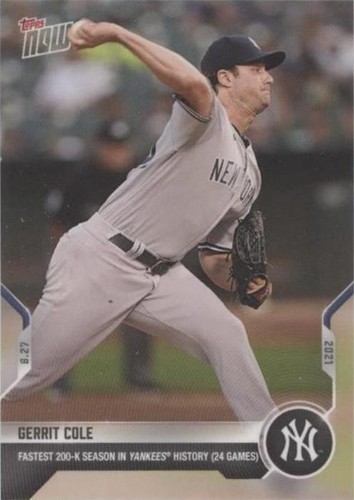 2021 Topps Now - Gerrit Cole #722