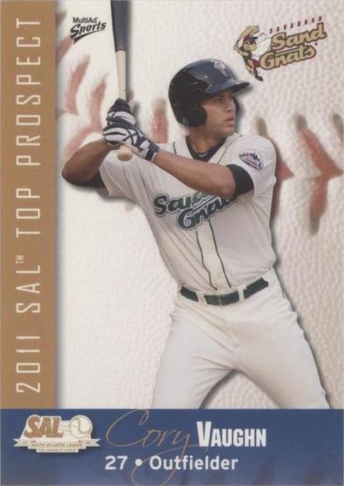 2011 MultiAd Sports South Atlantic League Top Prospects - Cory Vaughn #28