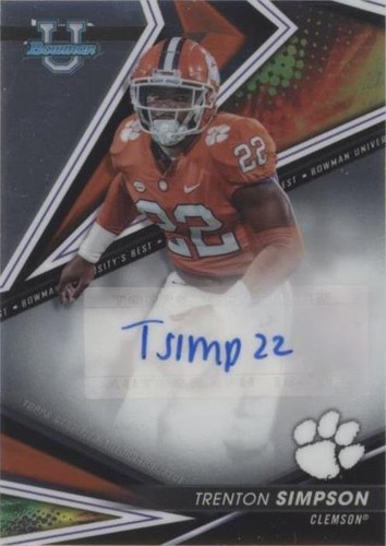 2022-23 Bowman's Best University Trenton Simpson #BA-TS