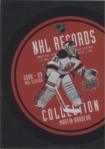 2021-22 Upper Deck Extended Series - Martin Brodeur #RB-9