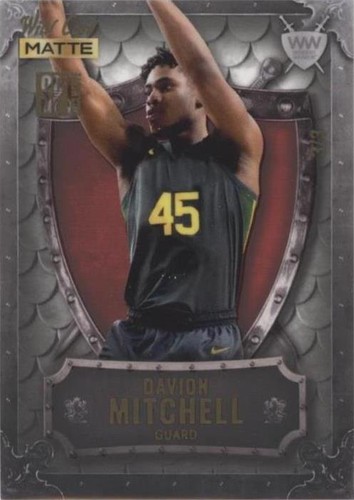 2022 Wild Card Matte SP Exclusive - Davion Mitchell #WWN-4