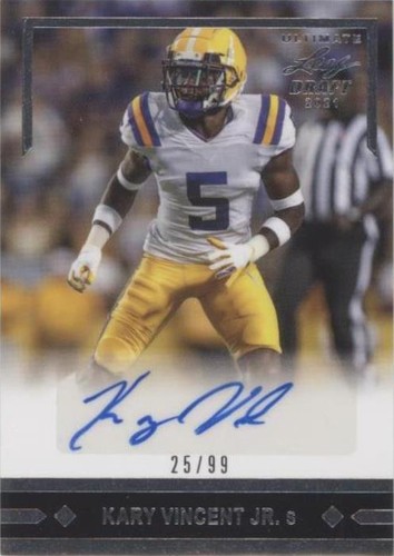 2021 Leaf Ultimate Draft Kary Vincent Jr. #GLR-KVJ