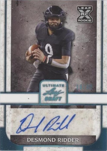 2022 Leaf Ultimate Draft Desmond Ridder #BA-DR1