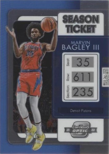 2021-22 Panini Contenders Optic - Marvin Bagley III #48