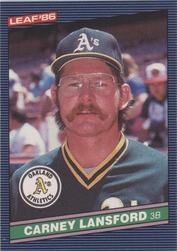 1986 Leaf Canadian - Carney Lansford #55