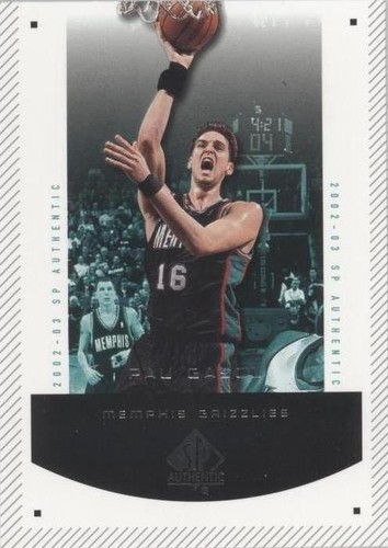 2002-03 SP Authentic - Pau Gasol #41