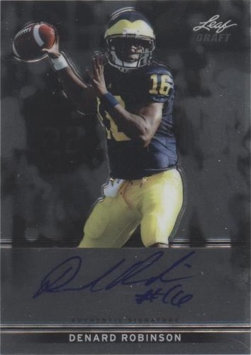 2013 Leaf Metal Draft Denard Robinson #BA-DR1