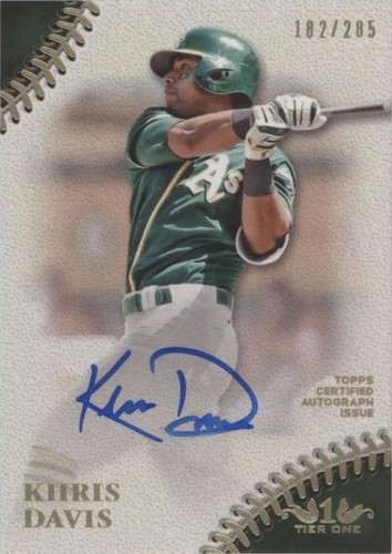 2018 Topps Tier One - Khris Davis #PPA-KD