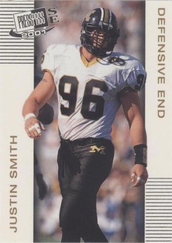 2001 Press Pass SE Justin Smith #36