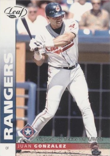 2002 Leaf - Juan González #21