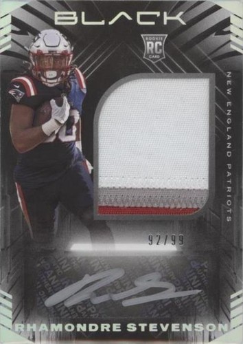 2021 Panini Black Rhamondre Stevenson #236