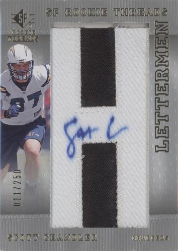 2007 SP Rookie Threads Scott Chandler #139