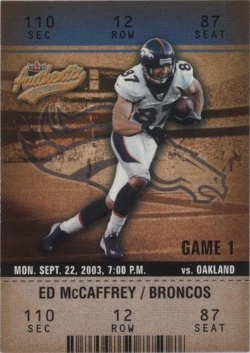 2003 Fleer Authentix Ed McCaffrey #74