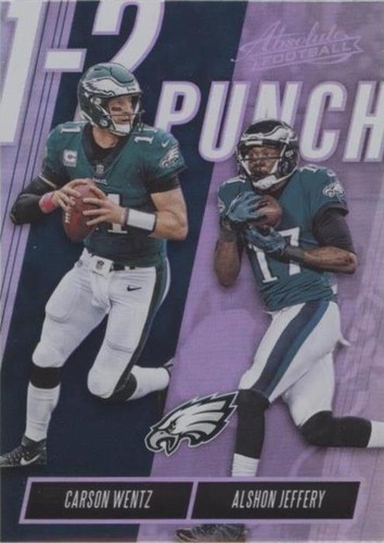 2018 Panini Absolute Alshon Jeffery Carson Wentz #OTP-CA