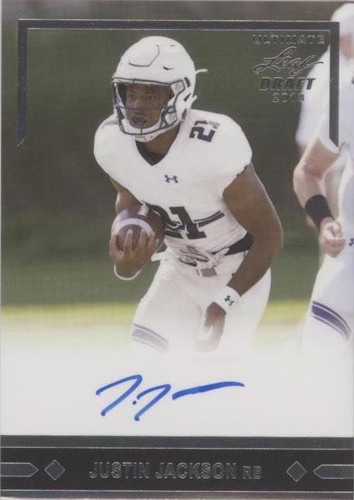 2018 Leaf Ultimate Draft Justin Jackson #GLR-JJ1