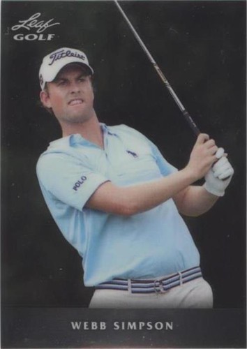 2011 Leaf Metal - Webb Simpson #M-WS1