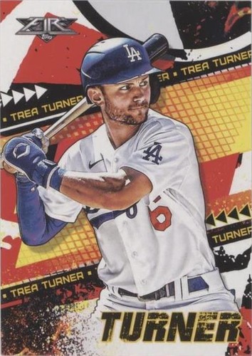 2022 Topps Fire - Trea Turner #57