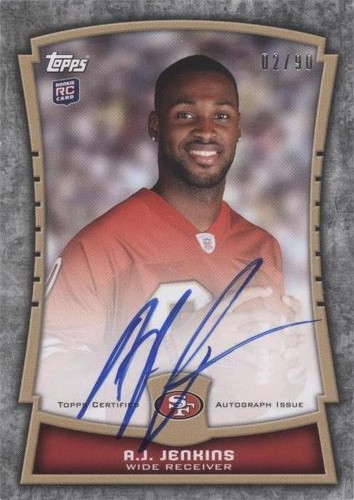 2012 Topps A.J. Jenkins #RPA-AJJ