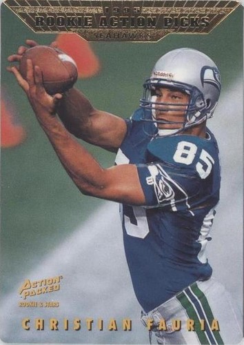 1995 Action Packed Rookies & Stars Christian Fauria #82