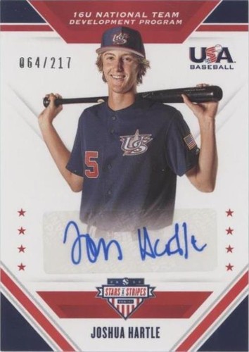 2020 Panini USA Baseball Stars & Stripes - Joshua Hartle #16U-JO