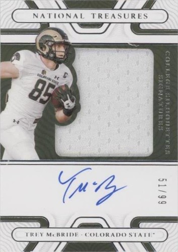 2022 Panini National Treasures Collegiate Trey McBride #SS-TMC