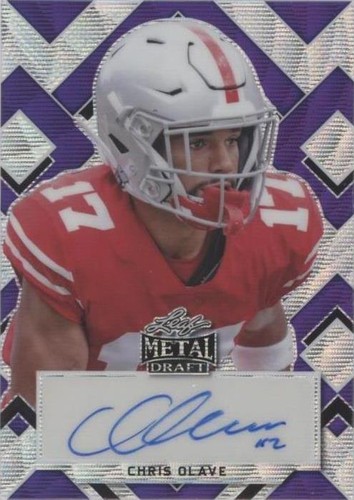 2022 Leaf Metal Draft Chris Olave #PA-CO2