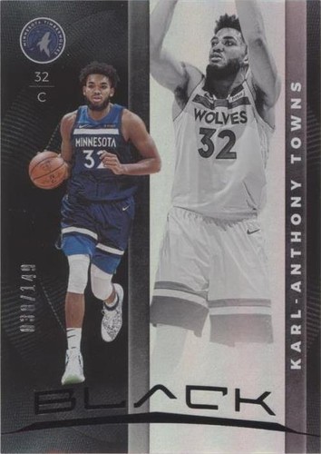 2019-20 Panini Black - Karl-Anthony Towns #36