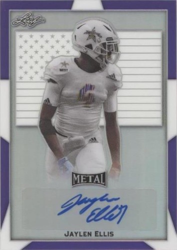 2019 Leaf Metal U.S. Army All-American Bowl Jaylen Ellis #BA-JE1