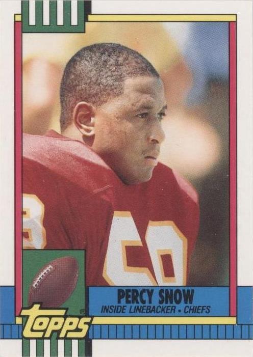 1990 Topps Traded Percy Snow #46T