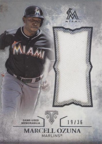 2015 Topps Triple Threads - Marcell Ozuna #UJR-MOZ