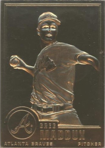 1995-10 Danbury Mint 22K Gold - Greg Maddux #58