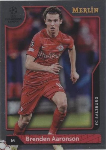 2021-22 Topps Merlin Collection Chrome UCL Brenden Aaronson #113
