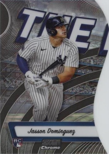 Jasson Dominguez Triumvirates Die-Cut 2024 Topps Stadium
