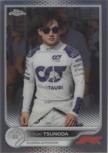 2022 Topps Formula 1 Tsunoda Yuki Patch Black 03/10 Relic