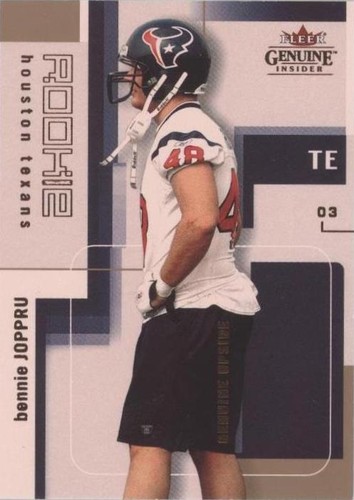 2003 Fleer Genuine Insider Bennie Joppru #124
