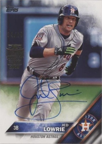 2019 Topps Archives Signature Series Active Player Edition Buybacks - Jed Lowrie #16T-38