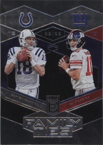 2017 Donruss Elite Eli Manning Peyton Manning #3