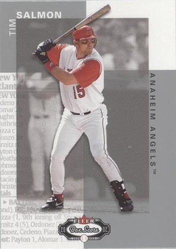 2002 Fleer Box Score - Tim Salmon #105