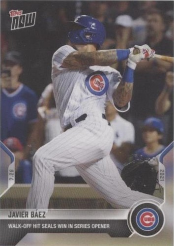2021 Topps Now - Javier Báez #557