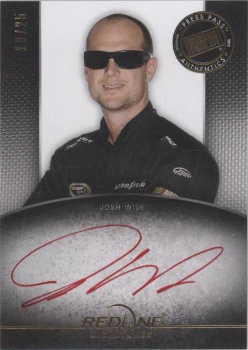 2012 Press Pass Redline - Josh Wise #RS-JW