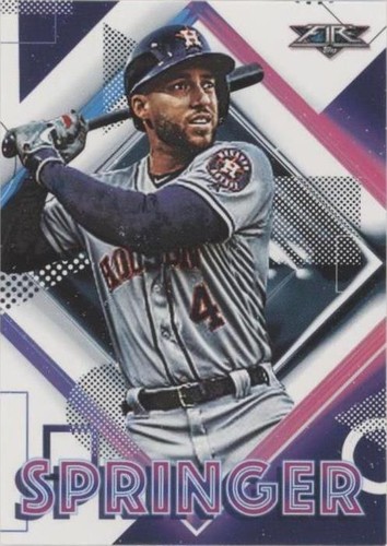 2020 Topps Fire - George Springer #126