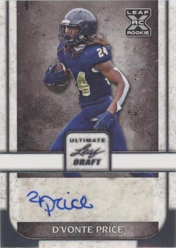 2022 Leaf Ultimate Draft D'Vonte Price #BA-DP1