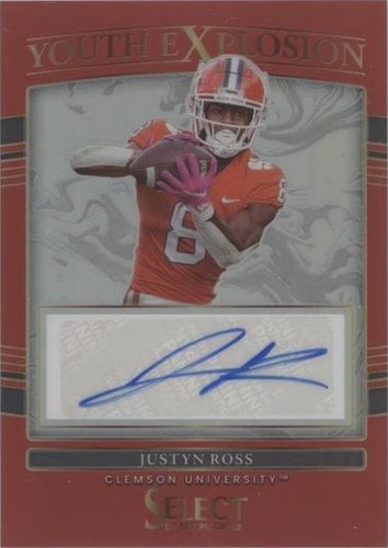 2022 Panini Select Draft Picks Justyn Ross #YE-JRO