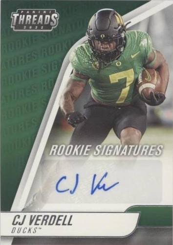2022 Panini Chronicles Draft Picks CJ Verdell #TH-CJV