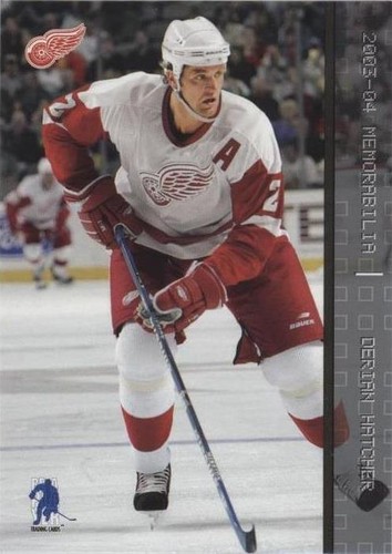 2003-04 In the Game Be A Player Memorabilia - Derian Hatcher #23