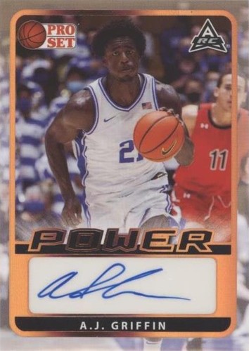 2021-22 Leaf Pro Set Power - AJ Griffin #BA-AJG