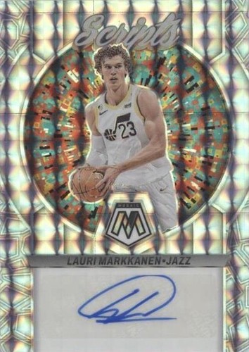 2017-18 Prizm Mosaic LAURI MARKKANEN Silver Mosaic Rookie #9