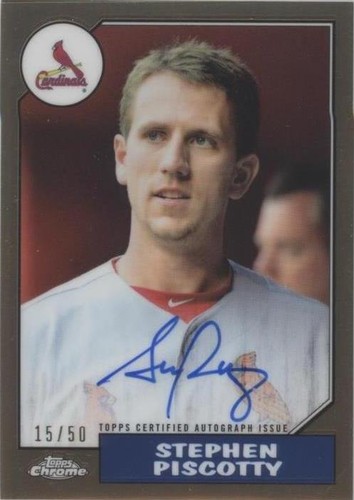 2017 Topps Chrome - Stephen Piscotty #87TA-SP